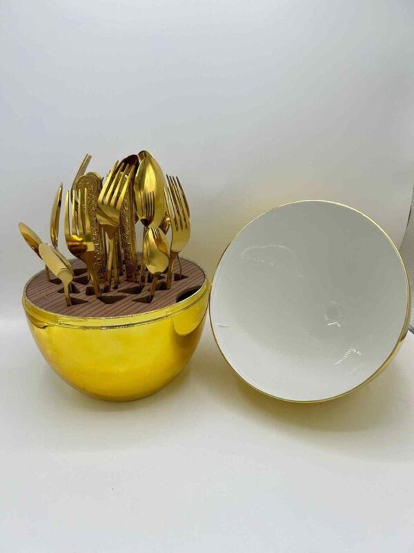 Golden Egg Cutlery Set