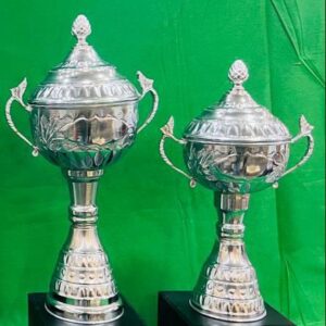 Silver Handmade Metal Bras Trophy Set