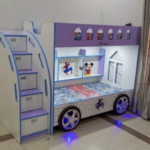 spiderman Theme Bunk Bed Double