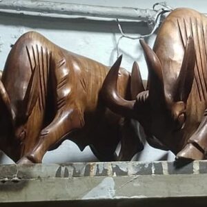 wooden Horse & Bull