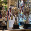 Silver Trophy Set Of 3