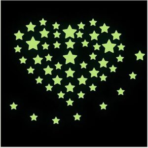 3D Stars Luminous Fluorescent Wall Stickers