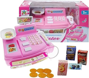 Battery Operated Cash Register With Accessories