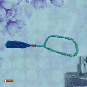 Feroza stone tasbeeh 33 beads