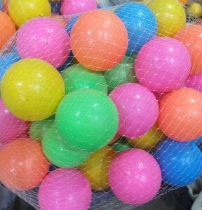 Plastic balls different colors