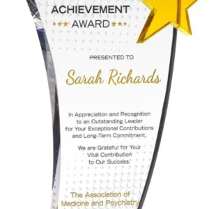 Life Achievement Award Sheild