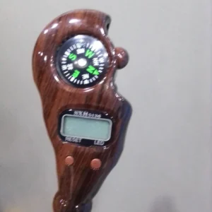 Wooden Digital Tally Counter Fish Shape Prayer Tasbih - Brown