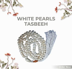White Pearls Tasbeeh 100 beads
