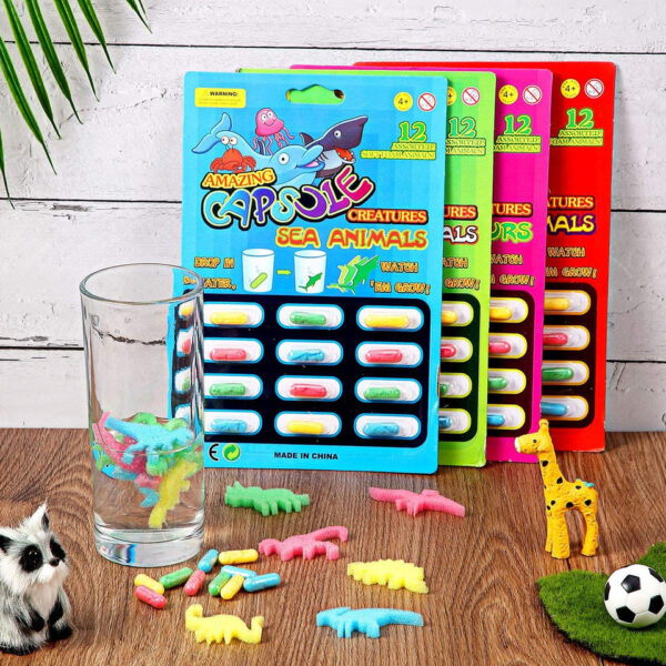 Pack Of 2 Magic Growing Animal Capsules