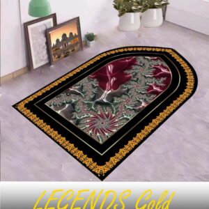 Luxurious 3D Carpet Style Curved Praye Mat ( جاۓ نماز )