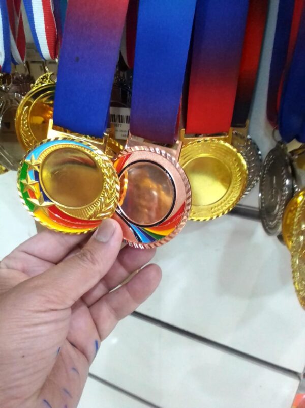 Multi Color Star Design Medals