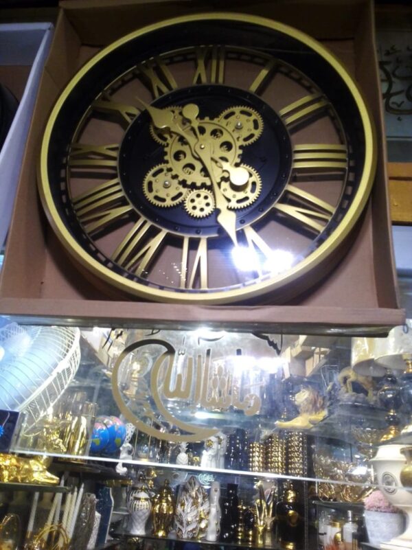 Golden Black Luxury Wall Clock