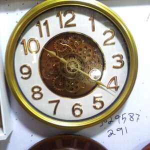 Golden Brown Wall Clock