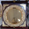 Metal Plated Wooden Award Shield With Box