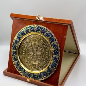 Metal Brass Award Shield With Box