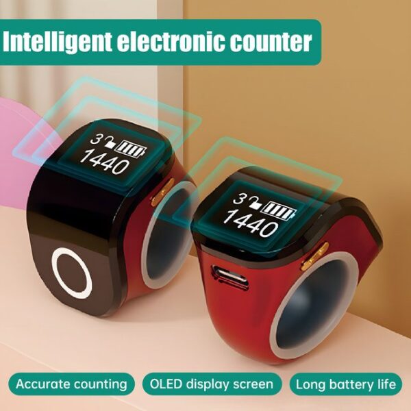 S10 Counter Ring Intelligent Sport Prayer Counter HD Display Long Endurance Waterproof Smart Ring Tasbih Tally for Muslim - Image 5