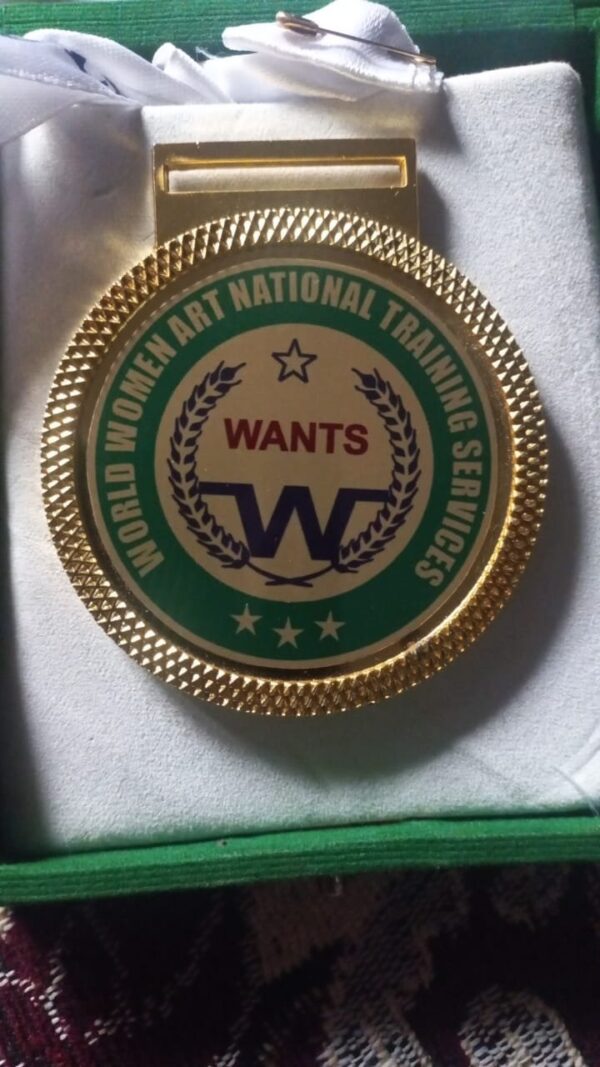 Round Metal Medal with Sticker , Ribbon Printing