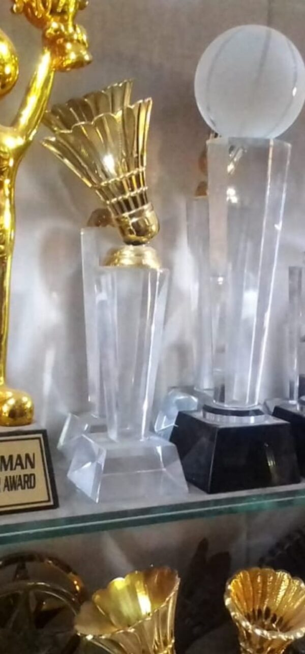 Badminton Trophy Metal