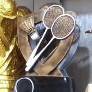 Badminton Winner Trophy Metal