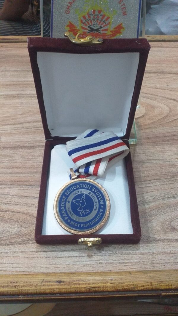 Brass Medal For Best Performance Golden with Printing