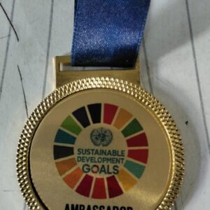 Golden Medal With Printing