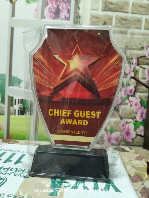 Chief Guest Plastic Shield - Image 2