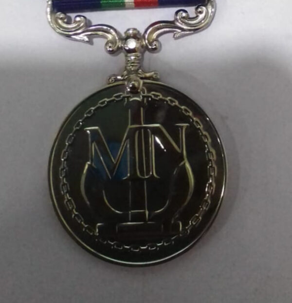 Brass Medal Nishaan-e-Haider Style Double Side Engraved with Ribbons - Image 2