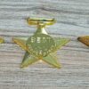 Star Shape Golden Plastic Medals