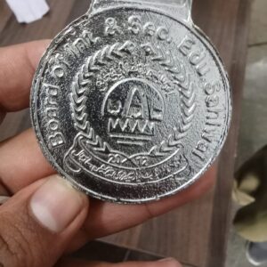 Alternative view of Brass Medals Embossed With Printed Ribbon