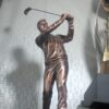 Golf Man Trophy Metal With Base & printing Plate